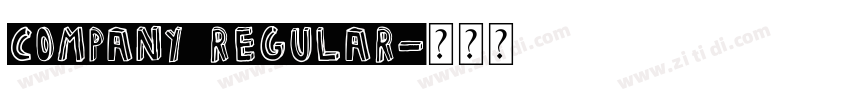 COMPANY REGULAR字体转换
